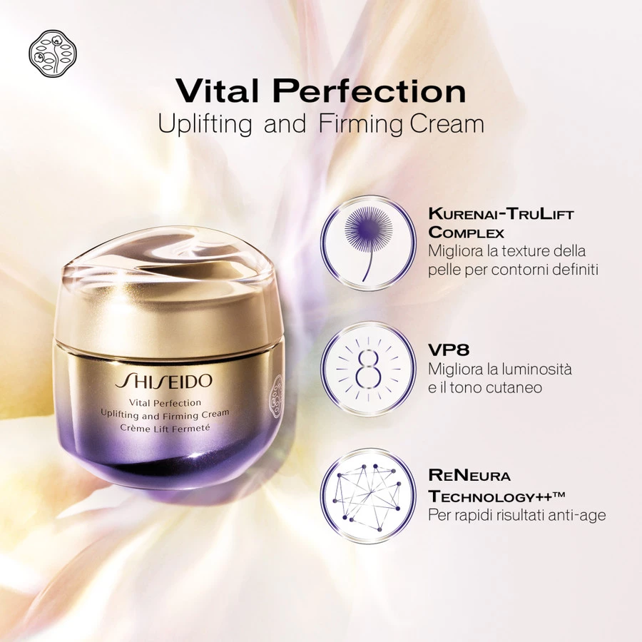 Shiseido Vital Perfection Uplifting And Firming Cream Crema Viso 7 Shiseido Vital Perfection Uplifting And Firming Cream Crema Viso - immagine 5